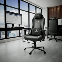 HICON® Gamestoel - Gamingstoel - Game Chair - Apex Serie Fury – Ergonomische Gamestoel Zwart met Verstelbare Functies - Zwart — thumbnail 4
