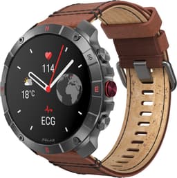Polar Grit X2 Pro TITAN Premium Outdoor Smartwatch, Brons leder M/L, extra Zwarte Silicone horlogebandje S/L — thumbnail 2