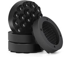 BOTC Wasmachine dempers - Wasmachine Verhoger - Stapelbaar - geschikt voor wasmachine en wasdroger - Zwart