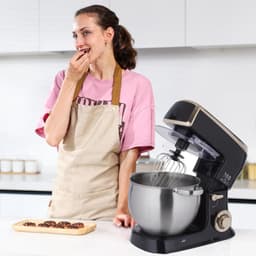 Royalty Line® PKM2100BG 3 in 1 Keukenmachine - 7.5 L Keukenrobot - Krachtig 2100W Foodprocessor - Keukenmixer Met Blender & Vleesmolen - Zwart — thumbnail 3