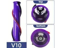 Vervangende Opzetborstel Geschikt voor Dyson V10 – Carbonvezel Rollerborstel – Compatibel met Dyson V10 Draadloze Stofzuiger – Accessoire voor Effectieve Schoonmaak