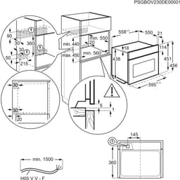 AEG OO5NK4W0M 5000 serie CombiCook - Inbouwoven - Heteluchtoven met Magnetron - 41 L — thumbnail 3
