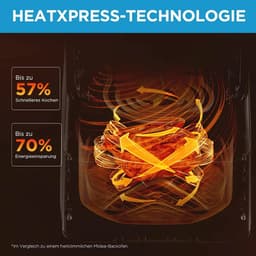 Boleen - Heteluchtfriteuse - Airfryers - Friteuse 5 Liter - 7 Presets - Heatxpress-Technologie - Zwart — thumbnail 5