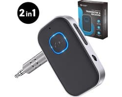 2 in 1 Bluetooth Receiver & Transmitter - BT 5.0 - 3.5MM AUX - Bluetooth Ontvanger - Handsfree Bellen - Bluetooth Audio Receiver - Bluetooth via AUX
