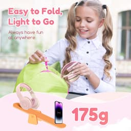 EarFun K2 Kids - Draadloze Kinderkoptelefoon - 85 dB Volumebegrenzing - 40 uur Batterijduur - Bluetooth - Opvouwbaar - Roze — thumbnail 5