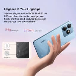 Smartphone OSCAL Blackview FLAT 2C 6,56" 6Go+64Go/SD 2To 5000mAh Android 14 GO Dual SIM - Zwart — thumbnail 5