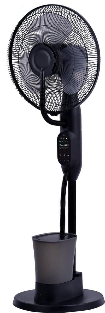 A-Flow CoolCloud Mistventilator - LET OP: 2EKANSARTIKEL - Ventilator met water - Ventilator met waternevel - Luchtbevochtiger - Afstandsbediening - 3 Windsnelheden - Zelfdraaiend - Timer - 3 Windmodi — afbeelding 1