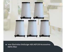 Replacements set van 5 filters geschikt voor de AEG CX7 en CX7-2 en Electrolux Ergorapido stofzuigers