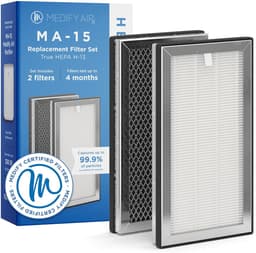 Medify Air MA-15 Vervangingsfilter – HEPA Filter H13 – 2 Stuks – Luchtfilter – Actieve Koolstof – Luchtzuivering — thumbnail 1