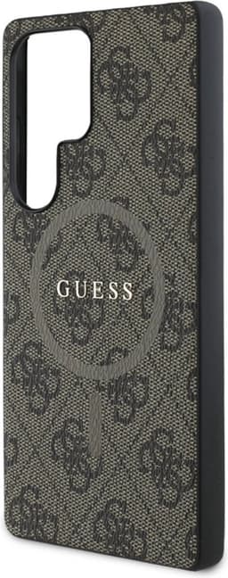 Guess PU Leer 4G Logo geschikt voor Samsung Galaxy S25 Ultra - Geschikt voor MagSafe - Bruin — thumbnail 13
