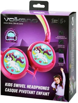 Volkano Unicorn Kinderkoptelefoon – Bedrade Koptelefoon , Veilig & Comfortabel – VK-2000-BJE — thumbnail 2