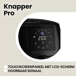 Zeegma Knapper - Heteluchtfriteuse - Airfryer 1400W - Tot 200°C in 60 seconden - 4,5L Kom — thumbnail 6