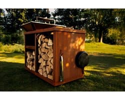 GoedMetVlees Grill Comfort - BBQ - Plancha - grill - cortenstaal - bakplaat - vuurschaal - buitenkeuken - werktafel