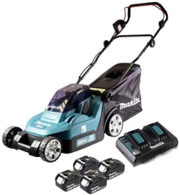 Makita DLM 382 PM4 accu grasmaaier 36 V ( 2x 18 V ) 38 cm 40 l + 4x accu 4.0 Ah + dubbele lader — thumbnail 3
