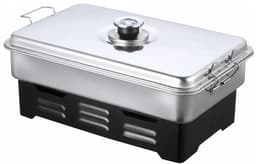Kinghoff Balkon Roker met Thermometer - RVS, Compact en Draagbaar - Ideaal voor Vis, Kip en Vlees - Barbecue Roker - BBQ Smoker — thumbnail 1