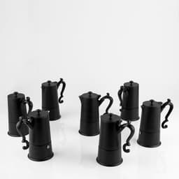 KNIndustrie Lady Anne Koffiezetapparaat, Zwart: Italiaans design koffiezetapparaat van hoge kwaliteit in aluminium — thumbnail 2