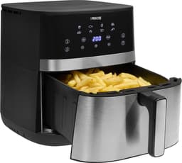Princess 182474 DualHeat Airfryer - 7L - 2300 W - PFAS vrij - Dubbele verwarmingselementen - 12 voorgeprogammeerde programma's - Stijlvol matzwart ontwerp — thumbnail 3