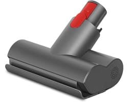 ZENC® Anti Klit Borstel Geschikt Voor Dyson Steelstofzuiger V15, V11, V10, V8 & V7 - Mini Turbo Zuigmond - Matrasborstel - Opzetstuk - Stofzuigermondstuk - Mondstuk - Stofzuigeraccessoires - Grijs