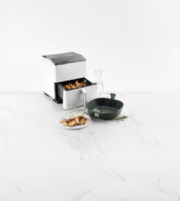 Lékué Airfryer Mandje - Maat XL - Siliconen - Grey — thumbnail 11