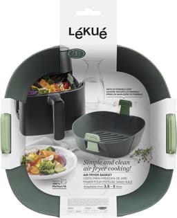 Lékué Airfryer Mandje - Maat L - Siliconen - Grey — thumbnail 9