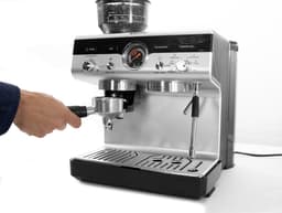 Krups Precision XP801T10 - Pistonmachine - Ingebouwde bonenmaler - Professionele Accessoires - 3,5L Waterreservoir - RVS - Geschikt voor Espresso, Cappuccino en Americano — thumbnail 3