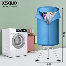 Draagbare hete lucht wasdroger - 1000 watt - geschikt voor 10 kg wasgoed — thumbnail 3
