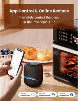 Air Fryer - Airfryer Oven - Heteluchtfriteuse - 15L - 1700W - 5 Accessoires - PFAS-vrij - 80 tot 200 Graden - Zwart — thumbnail 6