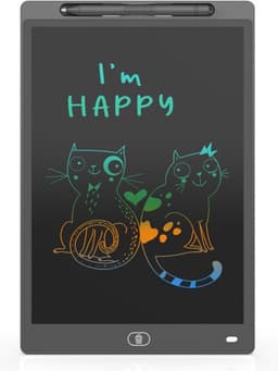 Tekentablet Kinderen – Schrijfbord – Kindertablet – LCD – 12 Inch – Zwart — thumbnail 1