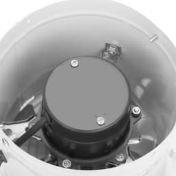 Axial Exhaust Blower Flow Fan for Warehouse Restaurant Garage - White . — thumbnail 3