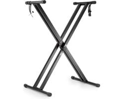 Keyboard standaard - verstelbaar dubbel X-frame statief voor Keyboards - zwart