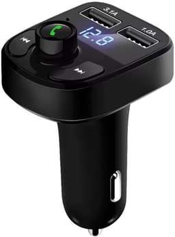 FM Transmitter X8 - Bluetooth Carkit - Draadloze Autolader - Radio USB - Handsfree bellen — thumbnail 2