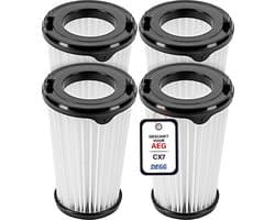 DEGG - HEPA filters geschikt voor AEG CX7, CX7-2 & QX8 - Vervangt AEF150 - Vervangingsset voor accu-stofzuigers - 4 STUK(S)