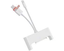 3 IN 1 - USB-C + USB + 8-Pin naar USB +USB-C + Sata 2,5 & 3,5 harde schijf adapter kabel geschikt voor o.a. iPhone en laptop - multifunctioneel - wit