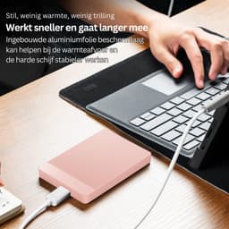DailySupplies® Harde Schijf Extern - Draagbare - 500GB Opslag - Roze — thumbnail 3