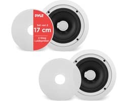 Pyle Luidsprekers, Plafondluidsprekers, Set van 2 Plafondspeakers 250 Watt, 2-Weg Woofersysteem Speakers