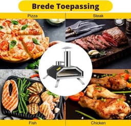 Bolt Edge Pizza Oven Buiten - Houtgestookt - Pizzasteen - Tot 300ºC - Inclusief Pizzaspatel — thumbnail 5