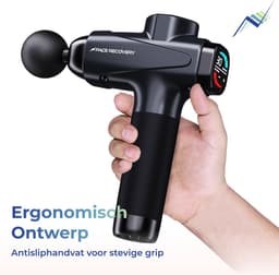 Pace Recovery Massage Gun Pulse 1 - Deep Tissue 10 mm - Voor Spierherstel & Blessures - Hoge Amplitude van 3200 RPM - 30 Standen - < 45 decibel Geluid- Krachtige & Innovatieve Motor — thumbnail 5