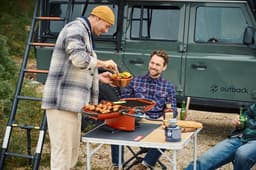 nomadiQ BBQ 3.0 - De ultieme lichtgewicht draagbare gas BBQ / Grill - Barbecue voor op de camping & vakantie - Terra Rood — thumbnail 3
