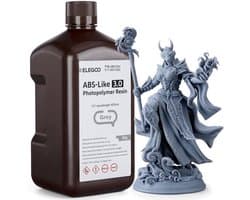 ABS-Like 3D-Printerhars 3.0 voor LCD/DLP 3D-Printen - Hoge Sterkte, Taaiheid, en Nauwkeurigheid, Grijs, 2000g