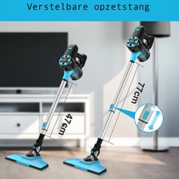 SteeFly® Steelstofzuiger - Ysora N3 - 4in1 - Krachtig & zakloos - Draadloos gemak - Lichtgewicht design - Kleur: lichtblauw — thumbnail 3