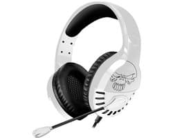 Spirit of Gamer Headset – Kinder Koptelefoon - Koptelefoon - Microfoon – Geschikt Voor Headset Nintendo Switch/PS5/PS4/Xbox Series X/S/Xbox One/Pc – Ruisonderdrukkende Microfoon – Verstelbare hoofdband – Helder geluid – Zwart/Wit