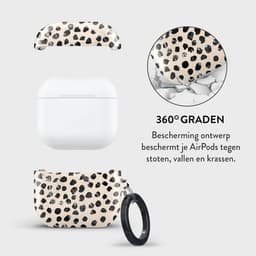 Burga Hoesje geschikt voor Apple AirPods 4 Shockproof Hardcase Hoesje | Burga AirPods Case - Almond Latte | Bruin — thumbnail 2