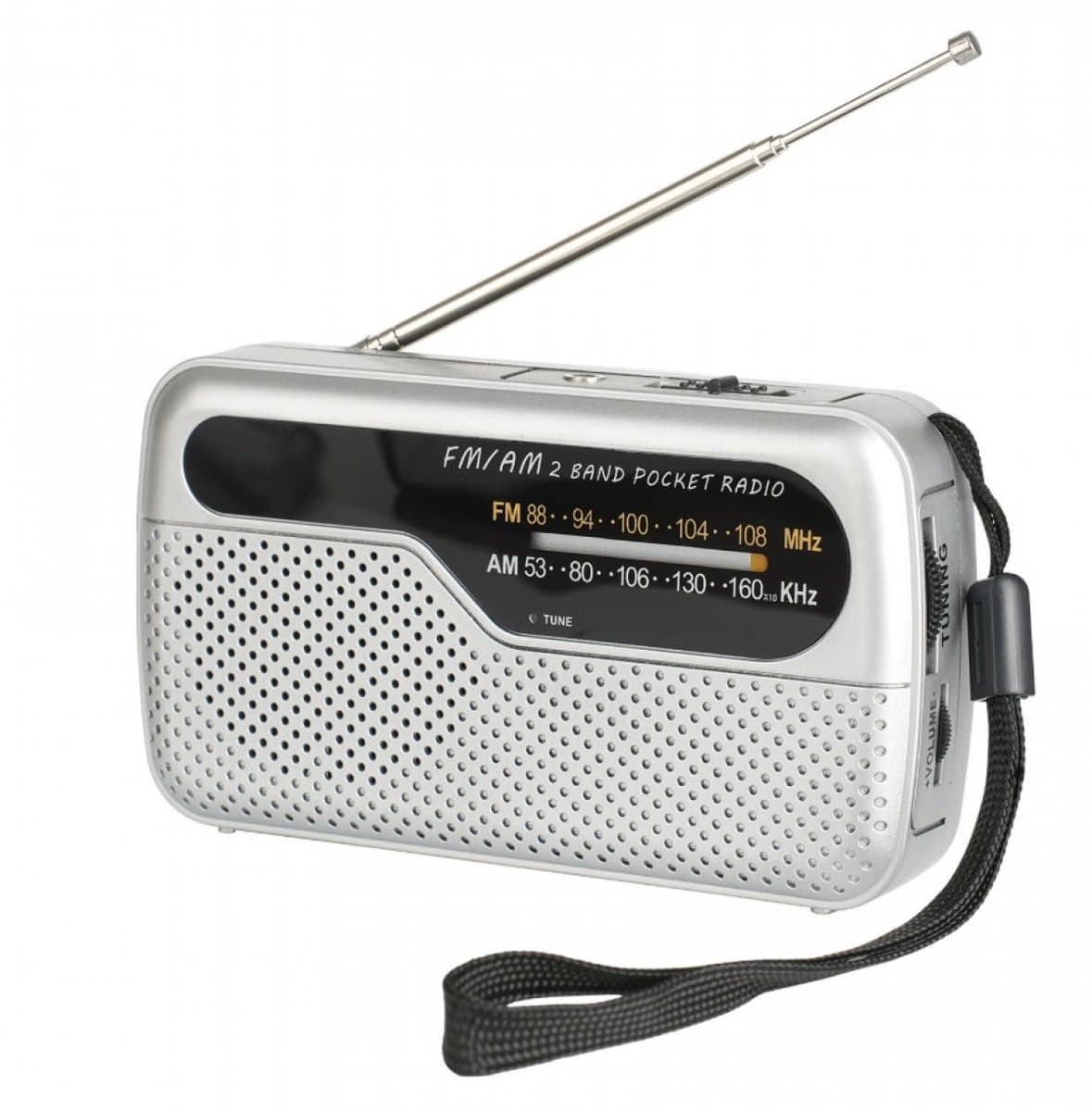 Noodradio - Draagbare radio - 12cm/90g - Gemakkelijk mee te nemen - noodpakket must have - radio op batterijen voor rampen — afbeelding 1