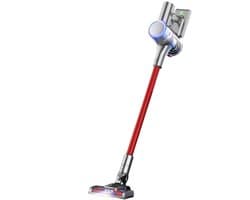 Handstofzuiger met Steel - Automatische stofsensor - Draadloze Steelstofzuiger - Afneembare Kruimelzuiger - Draadloze stofzuiger - Rood