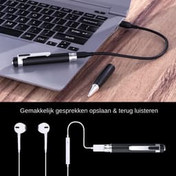Afluister Pen - Afluisterapparaat - Inclusief 32GB SD Kaart - Afluisterapparatuur - Voice Recorder - Mini Audio Afluisterapparaat - Dictafoon - Spy Recorder - Opname Recorder - Opname Apparaat - Memo Recorder — thumbnail 2