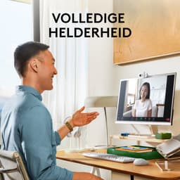 Logitech Brio 100 - Webcam - Full HD - 1080p/30fps - Off White — thumbnail 4