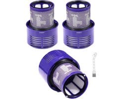SIDANO® HEPA filter - geschikt voor Dyson V10, SV12 stofzuigers - (3 filters + borstel)