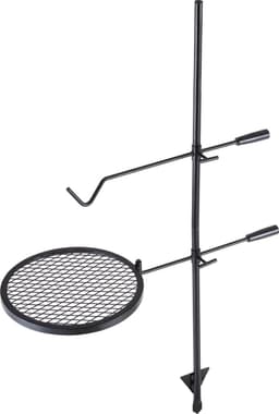 VEVOR Rotisserie Roterende Grill Staal 360 x 360 Mm Houtskoolgrill Dubbellaags Kookrooster Grillrek 6 Kg Laadvermogen 300 ℃ Vrijstaand Spit Gebraad BBQ Grillwagen Barbecue Buiten — thumbnail 3