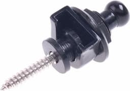 2 x Zwarte Straplocks voor Gitaar - Strap Locks - Zwart - Gitaarriem slot - Gitaarband strap lock - Gitaarriem Blok - Strappin bevestiging - Strap Block Button - 2 stuks — thumbnail 3
