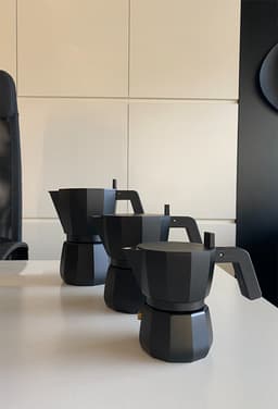 Alessi Percolator Moka Black - DC06/3 B - 3 kops - door David Chipperfield — thumbnail 3